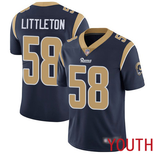 Los Angeles Rams Limited Navy Blue Youth Cory Littleton Home Jersey NFL Football #58 Vapor Untouchable